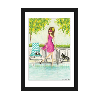 Luxe de la gamme : dip dans la piscine, reproduction d’art sur toile tendue