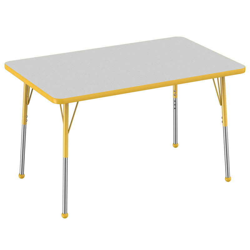 Rectangular Classroom Table, Gris, Marine