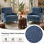 Chaise d'appoint Mid-Century avec coussins-61022284