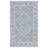 Dip Dye Hand Tufted Wool/Cotton Oriental Rug in Ivory/Blue-95854220