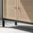 2-Door Wood and Metal Standard Highboard