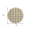 Tapis rond 8 po beige et beige