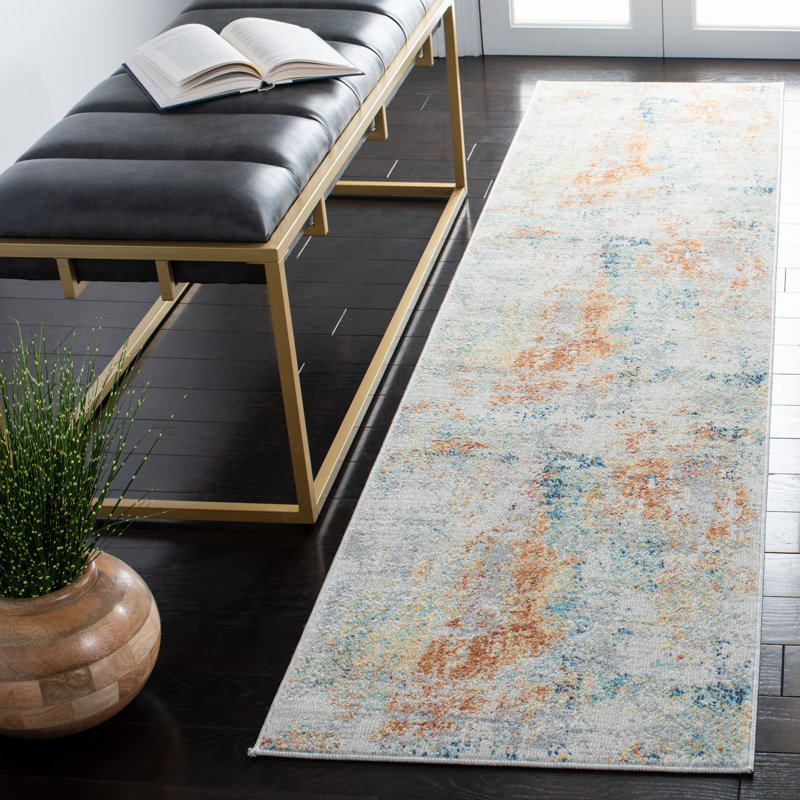 Aria Performance Abstract Rug, Runner 2' x 8'