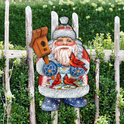 12'' Handmade Wood Shatterproof Hanging Figurine Ornament