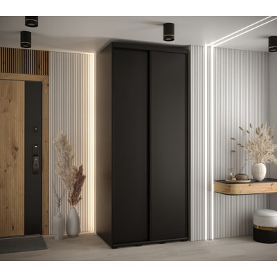 Cayleen 2 Door Manufactured Wood Wardrobe