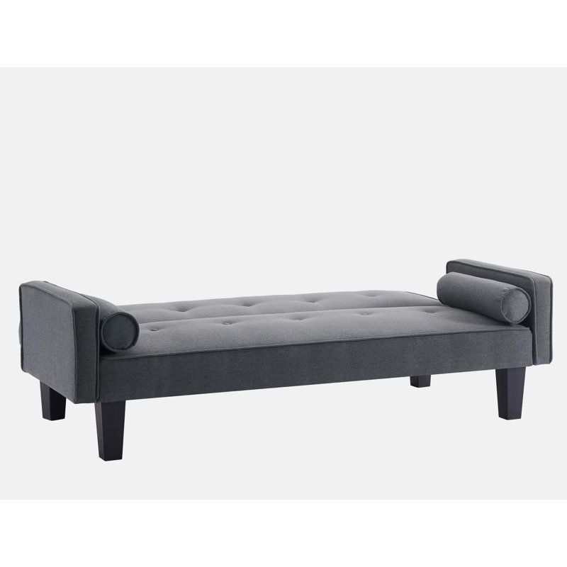 Convertible Folding Tufted Sofa Bed, Modern Sectional Sofa couch For Compact Living Space,sofas,couches, Dark Gray