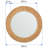 Babali Wicker Round Wall Mirror