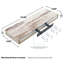 Ensemble de 3 tablettes flottantes longues avec fixation invisible Sorbus - blanc, 16 po-1450272126