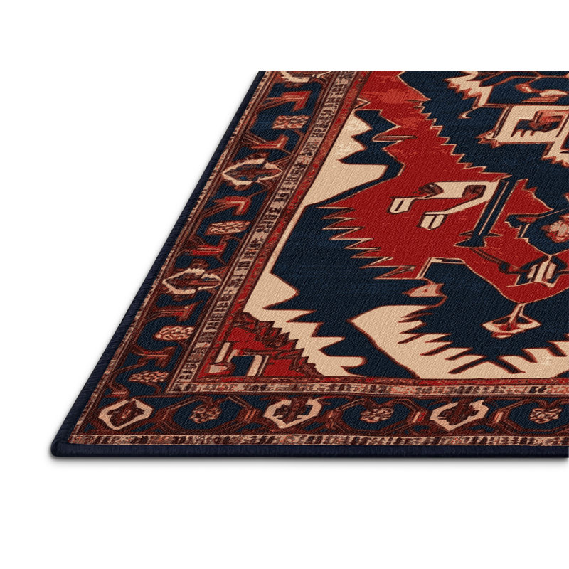 Tapis mauve lavable à la machine, Carré 8 pi