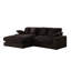 Chaise modulaire en velours côtelé Mystic