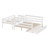 Twin XL Over Queen Bunk Bed With Trundle,  Solid Wood Bunk Bed With Ladder-124896468