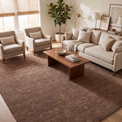 Tapis en coton / laine noué à la main Simi