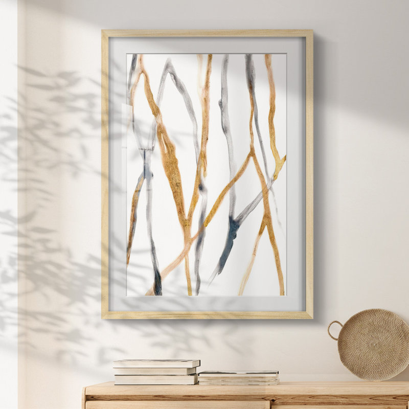 Reproduction encadrée, "Runnel X", Naturel, H 28,5 po x l 20,5 po