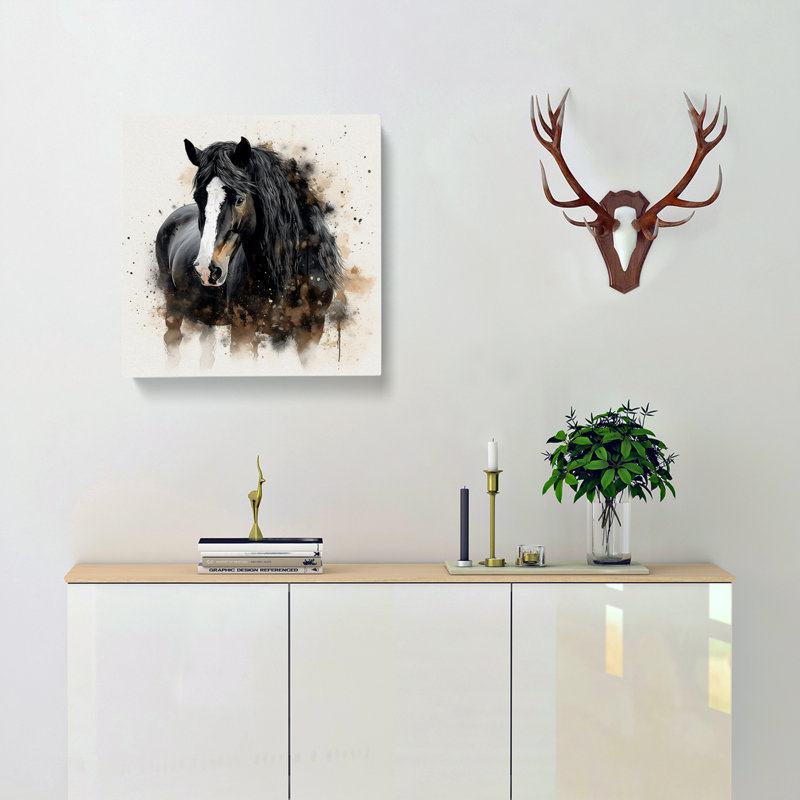 Modern Wall Art - Wrapped Canvas - Framed Print, 50cm H x 50cm W x 3cm D