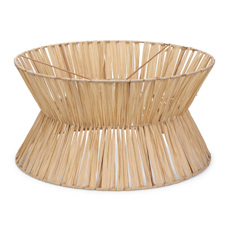 20 cm H Hourglass Paper Lamp Shade ( Clip On ) in Beige