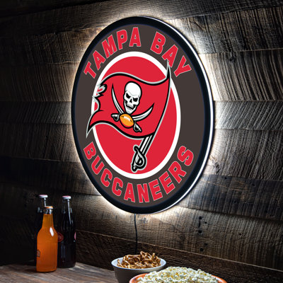 NFL LED Round Lighted Wall Sign