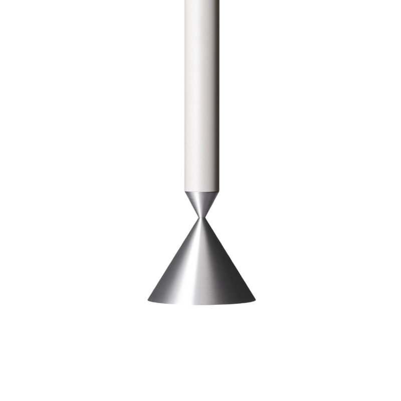 Apollo, 151" H x 4.92" W x 4.92" D, Turtledove/Aluminium