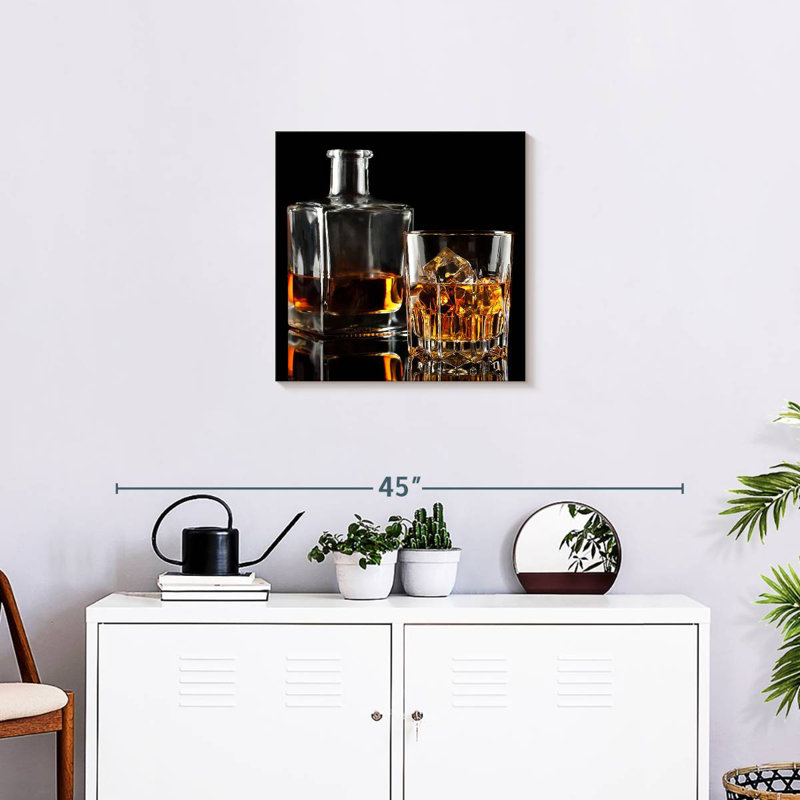 Yarlin Whiskey Decanter Set, 20" H x 20" W