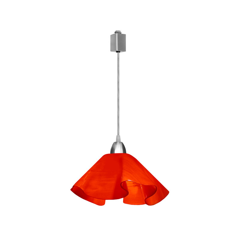 Luminaire suspendu Dale, Grand, Nickel, Rouge Really