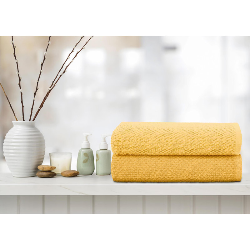 Serviette de bain , Jaune