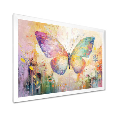 Floral Butterfly Delicate Wings III - Butterfly Wall Décor