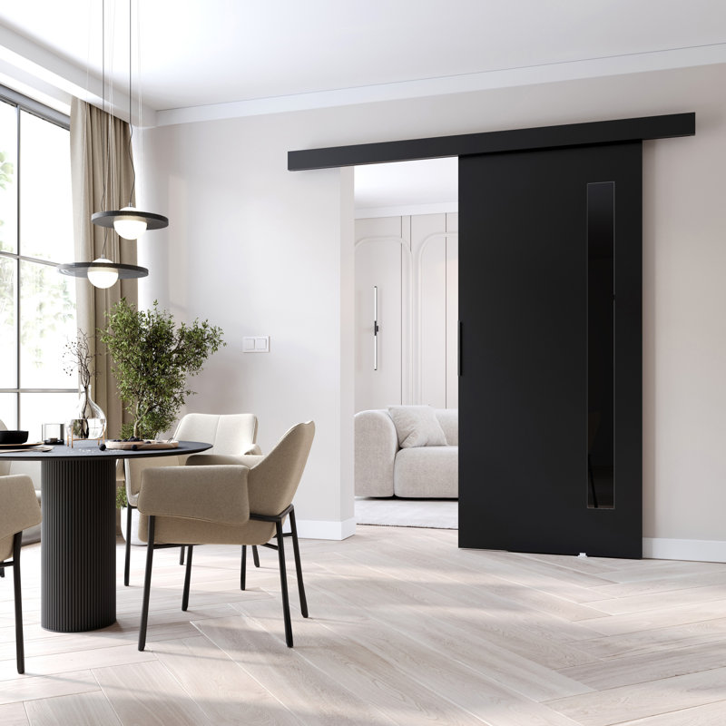 Sliding Door Prim G, Interior Door, 86cm x 205cm, Black