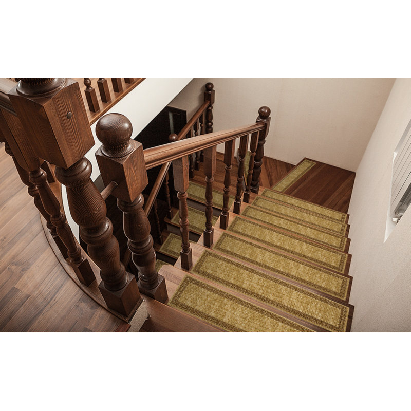 Tapis d'escalier antidérapant Yesmin, Jaune