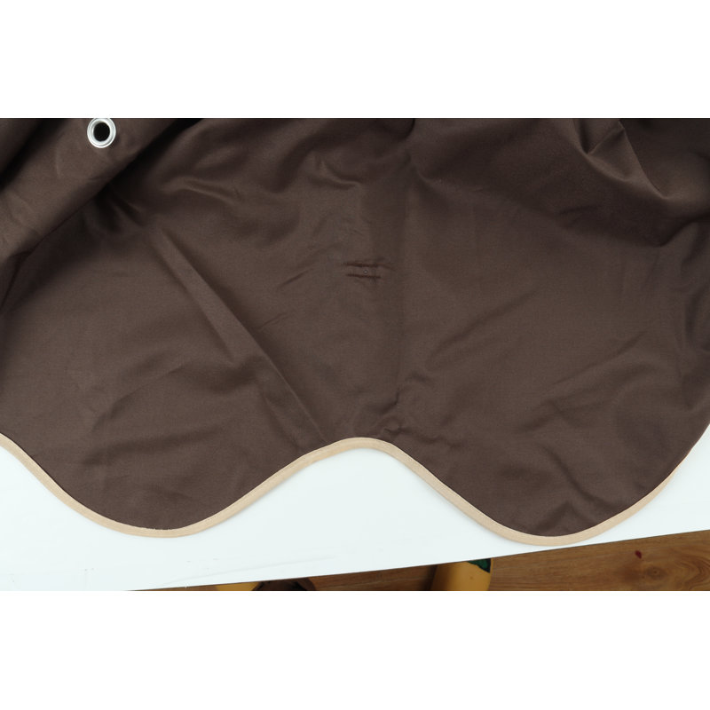 10x10 Ft Outdoor Patio Gazebo Replacement Canopy, Double Tiered Brown Roof Cover with UV Protection, Mosquito Netting & Drainage Holes (Frame Not Included)