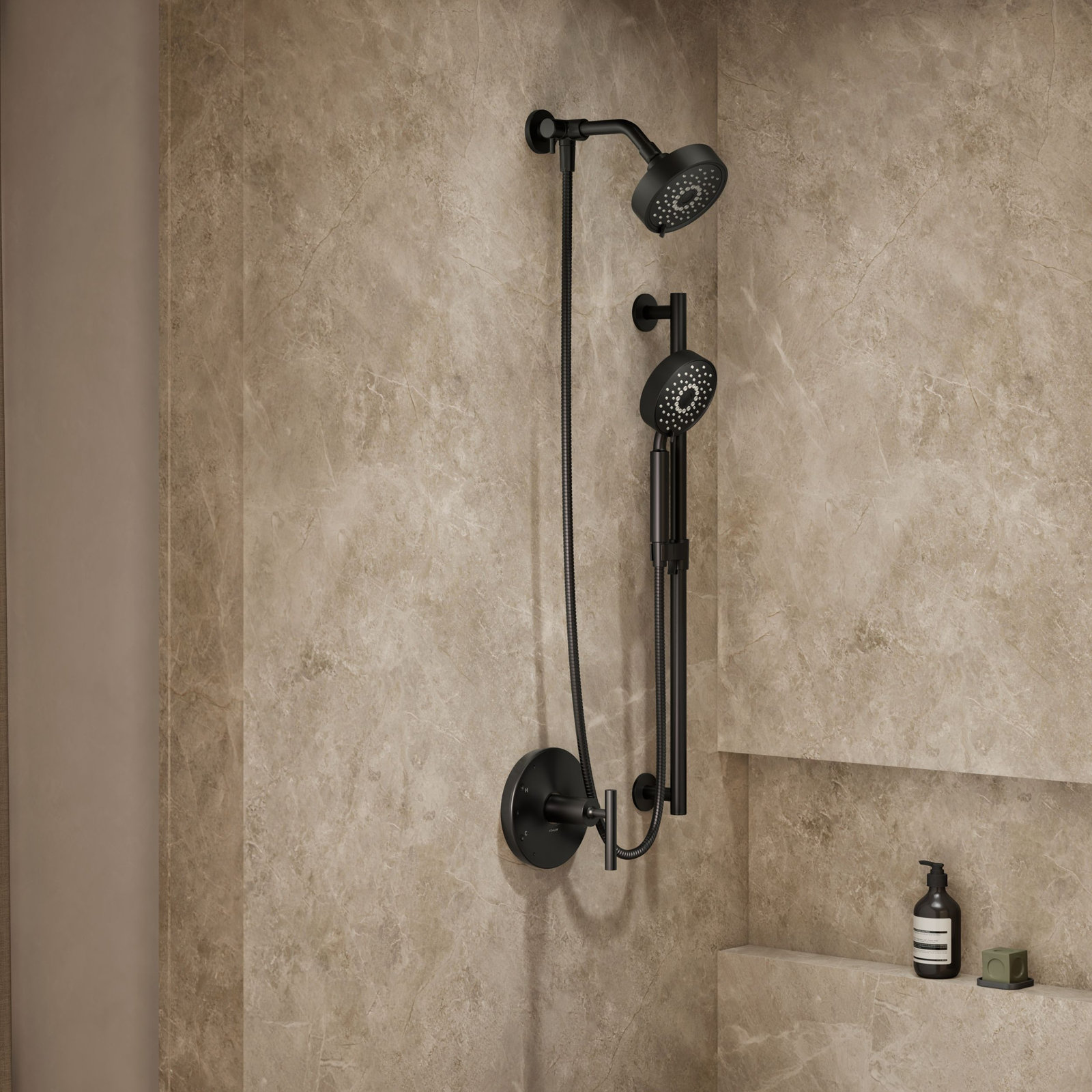 Purist Performance 2.5 GPM Showering Kit, Matte Black