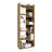 67" Tall Free standing 6-Tier Bookcase Storage Cabinet, Office, Living room, Bookshelf Dark Walnut