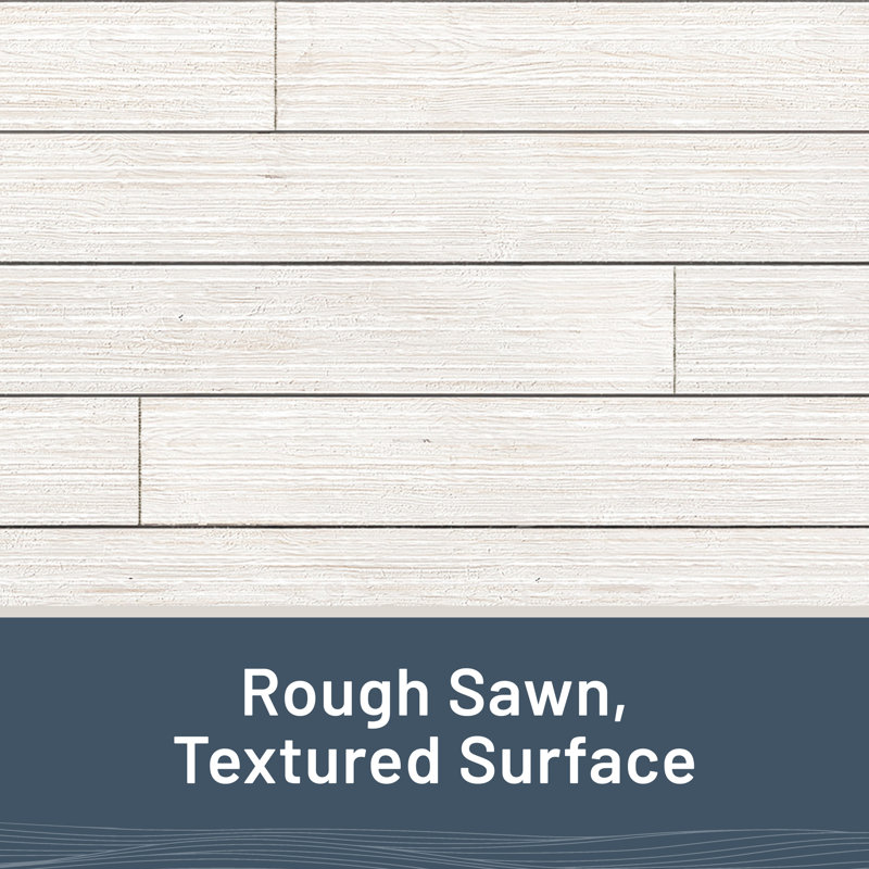 White Distressed Pine Shiplap Boards Set of 6