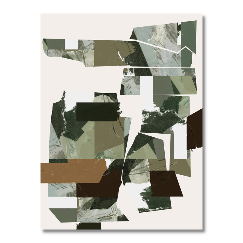 «Green Endeavour I Print» par Cartissi, L 18 po x H 24 po, Toile tendue, No Frame