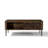 47.2'' Mid Century Modern Coffee Table, Dark Oak Wood Coffee Table with Storage Drawer and Open Shelf