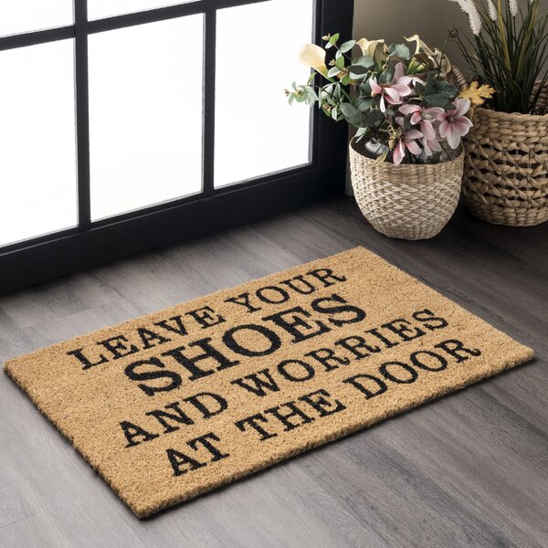 Rubber-Cal Rude Leave Door Mat Kit - 18 x 30 - 2 Doormats