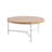 Karelle Round Coffee Table with Metal Legs-1349890045-1349890046