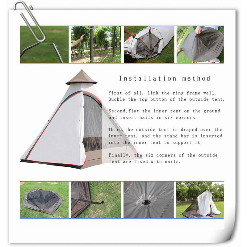 White Ultralight 6-Person Four-Season Dome Tent with Carry Bag