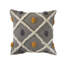 Housse de coussin carrée en coton texturé géométrique-45316605