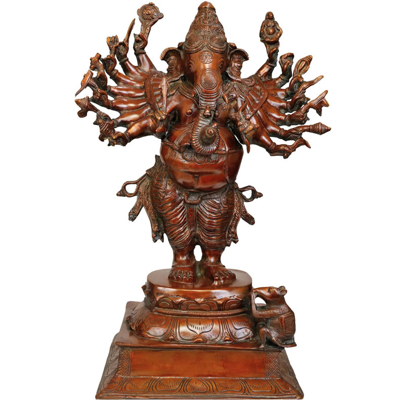 Statue Vira-Ganesha à seize bras