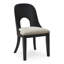 Chaise d'appoint Rhoda en noir / gris