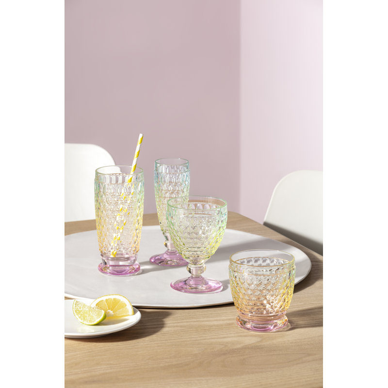 Villeroy & Boch Boston Pearl Tumbler, 11 oz, Crystal Glass Tumbler for Hot and Cold Drinks, Made in Germany, Dishwasher-Safe