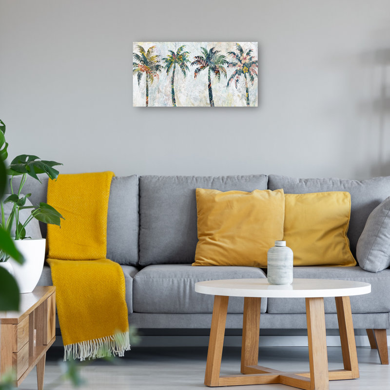 Palm Patterns I by Studio Arts Canvas Art Print, Wrapped Canvas, 25" H x 48" W