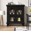 Support pour aquarium de 20 gallons avec prises de courant et tablettes réglables pouvant supporter 298 lb - Armoire de rangement de style campagnard-1839432382