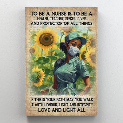 To Be A Nurse, impression sur toile