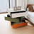 19.6'' W Nightstand With Rotating Storage, Bedside Table With 3 Drawers, Modern End Table, No Assembly Required