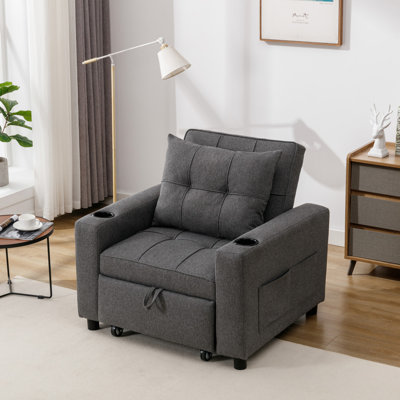 Mianna Tufted Back Sofa Bed with Storage