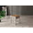 PERA Nesting Table Set of 3 Sturdy Side Tables, Modern Stacking Coffee End Table for Living Room, Bedroom, Office, Steel Frame, Rustic Brown and Off White
