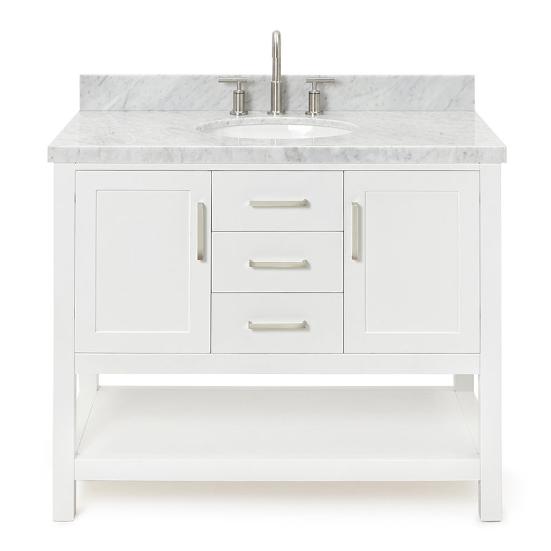Bayhill 43'' W Single Vanity, White