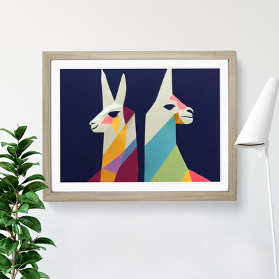 Abstract Llamas - Framed Print