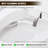 PineLn Smart Toilet Bidet Dual Flush Toilet 1/1.28 GPF,Foot Sensor Flush,Night Light,Self-Cleaning Nozzle