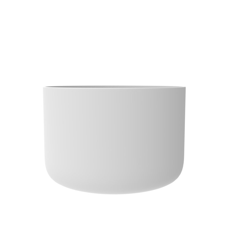 Modern Round 41" Freestanding Solid Surface Deep Soaking Bathtub - White, White